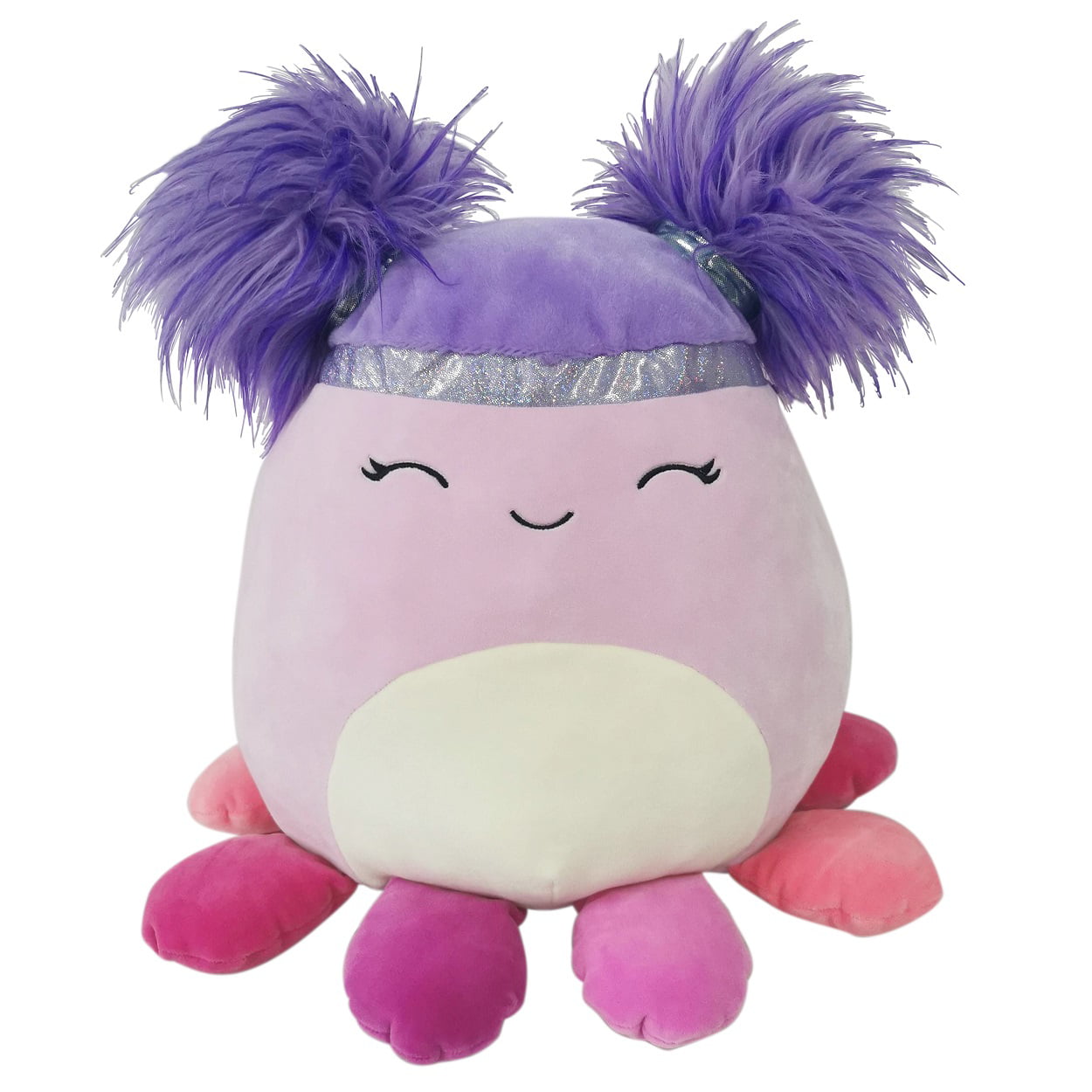 Squishmallows Official Kellytoy Plush 14 Squishdoo Plush Pink Octopus With Purple Hair