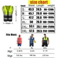 thumbnail image 4 of High Visibility Reflective Safety Vest Customize Logo With 5 Pockets Protective Workwear Outdoor Work Vest, 4 of 8