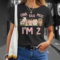 thumbnail image 4 of Oink Baa Moo Im 2 Birthday Two Year Old Farm Theme 2Nd Bday TShirt, 4 of 6