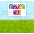 thumbnail image 1 of Rainbow Snowcaps Italian Ice (18" X 24") Yard Sign, Includes Metal Step Stake, 1 of 6
