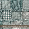 thumbnail image 6 of Mercy Blue Assorted Plaid Gingham Homespun Cotton Fabric Bundle - Set of 4 Fat Quarters by JCS, 6 of 6
