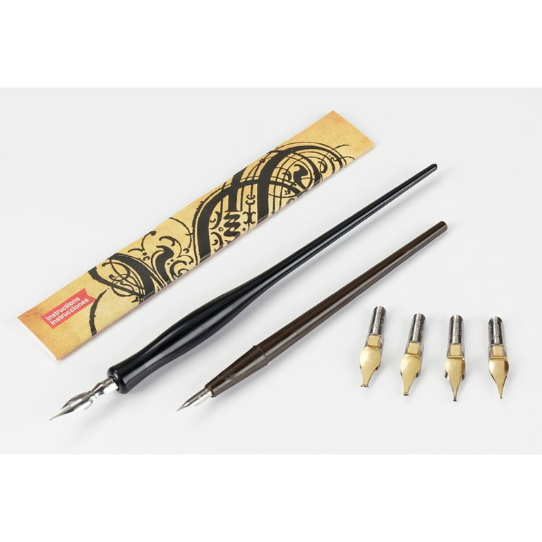 Speedball Cartooning Pen Set, 6 Dip Pen Nibs & 2 Holders