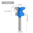 thumbnail image 2 of Bgsha 6mm 1/4\" Double Finger Router Bits for Wood Milling Cutter Industrial Grade Bit, 2 of 8