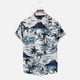 thumbnail image 5 of Hombres Casual Sin posicionamiento Botones de impresión Beach Turndown Camisa de manga corta Blusa Pompotops oipoqjl45678, 5 of 6