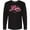 AB-Black, variant on Inktastic Love in Red and Pink with Heart Long Sleeve T-Shirt