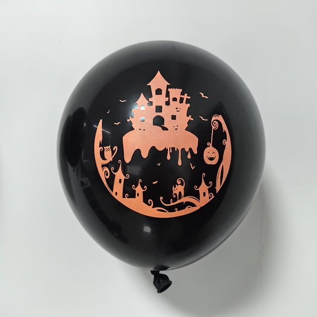 Miniglobos de calabaza de pie para Halloween, decoración de fiesta de Halloween, 4D, fantasma, 1 unidad