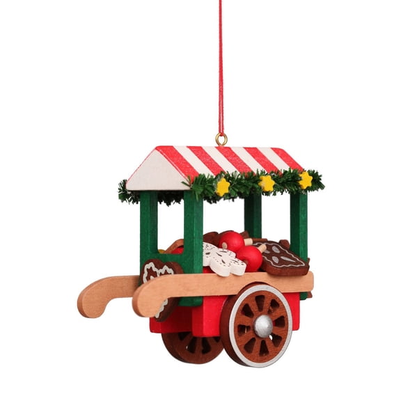 Alexander Taron 3" Red, Green, and Beige Car Gingerbread Collectible Christian Ulbricht Ornament