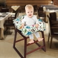 thumbnail image 5 of Funda para carrito de compras para bebé, funda para trona, funda para carrito para bebés, niños y niños pequeños, diseño portátil 2 en 1, incluye bolsa de transporte gratuita para uso en mercados y re, 5 of 5