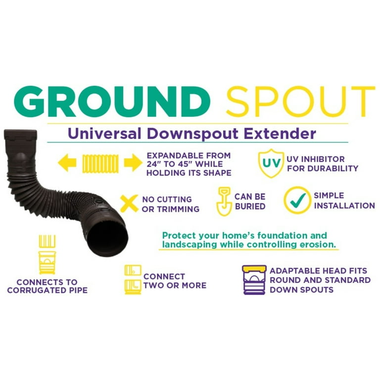 Spectra Pro Select Rainwater Diverter Flexible Ground Spout