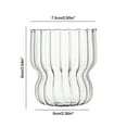 thumbnail image 3 of Dvkptbk Vertical Streaks Iced Americano Mug High Temperature Resistance Mug Breakfast Milk Mug Cute Glasses, 3 of 6