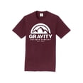 thumbnail image 1 of Gravity Outdoor Co. T-Shirt à Manches Courtes - Bordeaux - Logo Blanc - Grand, 1 of 1