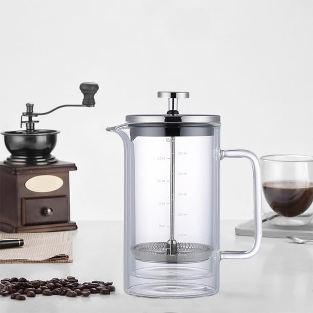 Jarra de , olla de francesa con de material acero inoxidable, recipiente para bebidas, duradero, fácil de limpiar, portátil, de té y 350ml shamjiam Hervidor de prensa francés