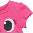 thumbnail image 5 of Pinkfong Baby Shark Toddler Girls T-Shirt and French Terry Shorts Outfit Set Newborn to Toddler, 5 of 5