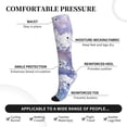 thumbnail image 3 of Lsque Round Snow Merry Christmas Pattern Sport Compression Socks for Men & Women 15-20 mmHg Knee High Nurse Pregnant Running Medical and Travel Athletic, 3 of 6