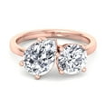 thumbnail image 3 of Radar - Moissanite Round & Pear Cut Lab Diamond Engagement Ring, 3 of 4