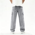 thumbnail image 4 of Kids Jeans for Girls Elastic Flared Pants Full Length Solid Color, 4 of 9