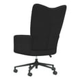 thumbnail image 4 of Black Relaxing Chair, Modern Swivel Office Chair - Adjustable Height, 360° Swivel, Padded Foam, Steel Frame - Living Room Accent Chair, 4 of 8