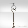 thumbnail image 3 of Sorbus Pot and Pan Rack for Ceiling with Hooks - Decorative Oval Mounted Storage Rack - Multi-Purpose Organizer Great for Home, Restaurant, Kitchen Cookware, Utensils, Books, Household Items, 3 of 7