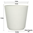 thumbnail image 4 of Mainstays16in Fluted Resin Planter, White, 4 of 5