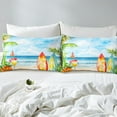 thumbnail image 4 of Erosebridal Ocean Beach Sheet Set Twin,Summer Holiday Bedding Sets Twin Size,Surfing Decor,Breathable,3pcs, 4 of 7