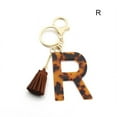 thumbnail image 2 of Letter Key Chains Leopard Print Accessories for Women and Girls Gold Initial, 2 of 2