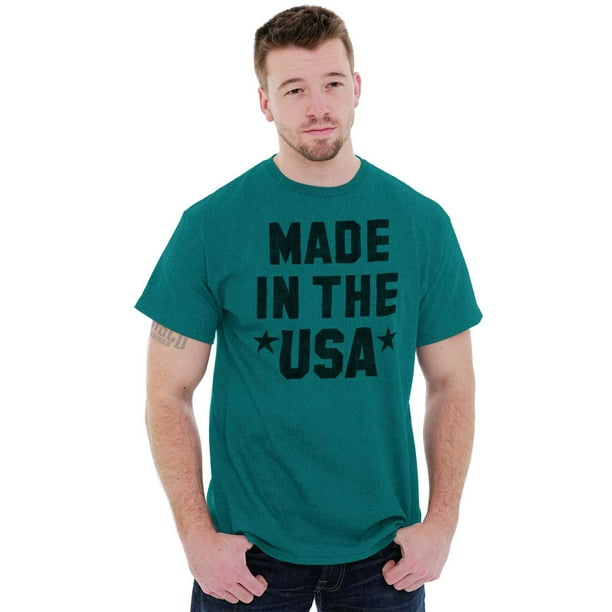 USA Short Sleeve T-Shirt Tees Tshirts Made In America Patriotic ...