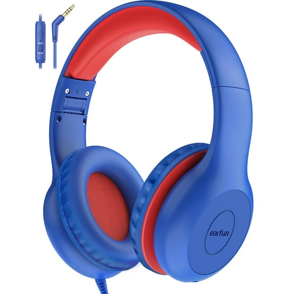 Auriculares EarFun Kids con cable y micrófono con límite de volumen de 85/94 dB