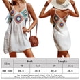 thumbnail image 2 of Traje de baño Vestidos de playa étnicos para mujeres Ropa de playa suave para niñas Trajes de baño (Blanco) Kuymtek Blanco Única para Mujer, 2 of 7