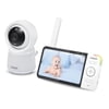 VTech RM5754HD Smart Wi-Fi 1080p Video Baby Monitor System with 5-In. Display, Night-Light, and Remote Access, White, RM5754HD