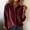 Wine, variant on WHEANG Long Sleeve Shirts For Women Corduroy Long Sleeve Collared Button Down Oversized Shacket With Pocket Soft Casual Jacket 1Pc Black S-Xxl