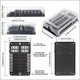 thumbnail image 3 of Kit de caja de fusibles de 12 circuitos Bloque de 12 V, con indicador LED negativo marino para coche, barco, caravana, camión, CC de 12 a 24 V, 3 of 5