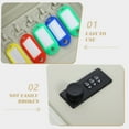 thumbnail image 4 of Luxshiny 1Set Wall Mounted Key Holder White Iron Cabinet with Lock for Secure Key Management, 4 of 5