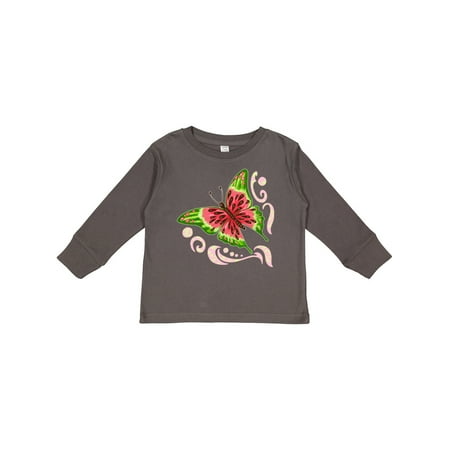 

Inktastic Watermelon Butterfly Gift Toddler Boy or Toddler Girl Long Sleeve T-Shirt
