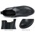 thumbnail image 4 of Ecetana Women's Ankle Boots Low Heel Round Toe Chunky Short Booties with Side Zipper, 4 of 6