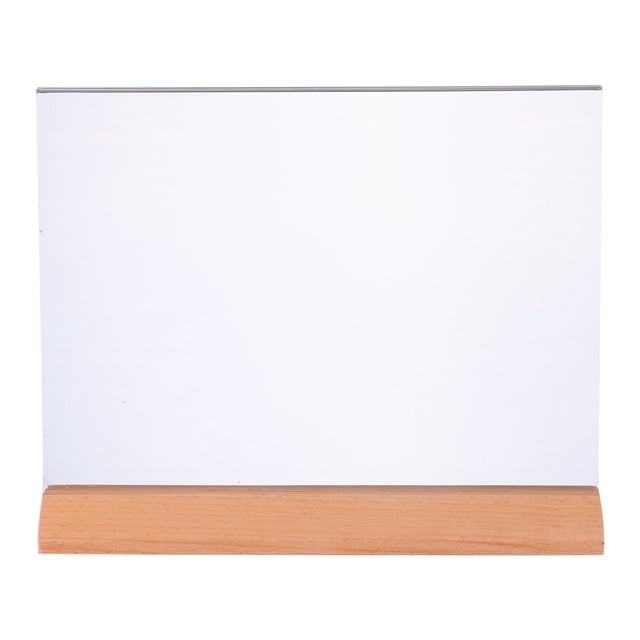 EeaseCA Sign Holders Desktop Photo Paper Name Holder Display Stand Acrylic Table Menu Holders (Transparent, A5 Style)