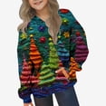 thumbnail image 1 of Sudadera con capucha para niñas y niños, sudadera de manga larga con cuello redondo y estampado de moda, jersey con bolsillo, sudadera de poliéster para niñas, 1 of 8