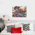 thumbnail image 4 of Picia Fantasy Colorful Beast Pattern Decorative Picture – Unique Wall Art, Modern Canvas Print for Trendy Interiors (Horizontal), 4 of 6