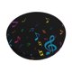 thumbnail image 1 of Disketp Color Musical Notes Funda Redonda para Taburete, Funda de Cojín para Silla de Bar Suave y Elástica-12 inch, 1 of 1