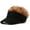 Black Gold, variant on Novelty Hair Visor Sun Cap Wig Peaked Baseball Hat with Spiked Hairs