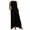 Black, variant on POIUYTR Sleeveless Dresses for Women 2024 Summer Midi Dresses Casual Loose Crewneck Beach Vacation Maxi Sundress with Pockets