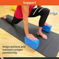 thumbnail image 6 of Body Sport High Density Foam Yoga Block (2-Pack) for Home & Gym, 4 in. x 6 in. x 9 in. - Exercise Equipment for Stability & Core Training (Blue), 6 of 7