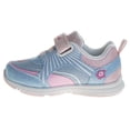 thumbnail image 5 of Disney Stitch and Angel Girls' Hook and Loop Pull Tab Light Up Fashion Sneakers. (Toddler/Little Kids) pink/Blue, Size: 11, 5 of 6