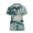 Ocean Wave Hibiscus, variant on FUIALDOLG American Flag 250 Design Tennis Short Sleeved Shirt for Golf Outdoor Sports, Quick Dry Polyester Golf Pullover Soft 1/4 Zip Golf Shirt