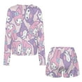 thumbnail image 5 of Kuromi And My Melody Women Pajamas Set Loungewear Sleepwear 2 Piece PJ Sets, 5 of 7