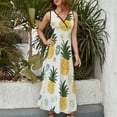 thumbnail image 4 of Lunarable Pineapple Sleeveless Dress Woman Fashion Long Dresses Women's Summer Suit Dress 2025, 4 of 7