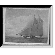 Historic Framed Print, Yacht America, 17-7/8" x 21-7/8"