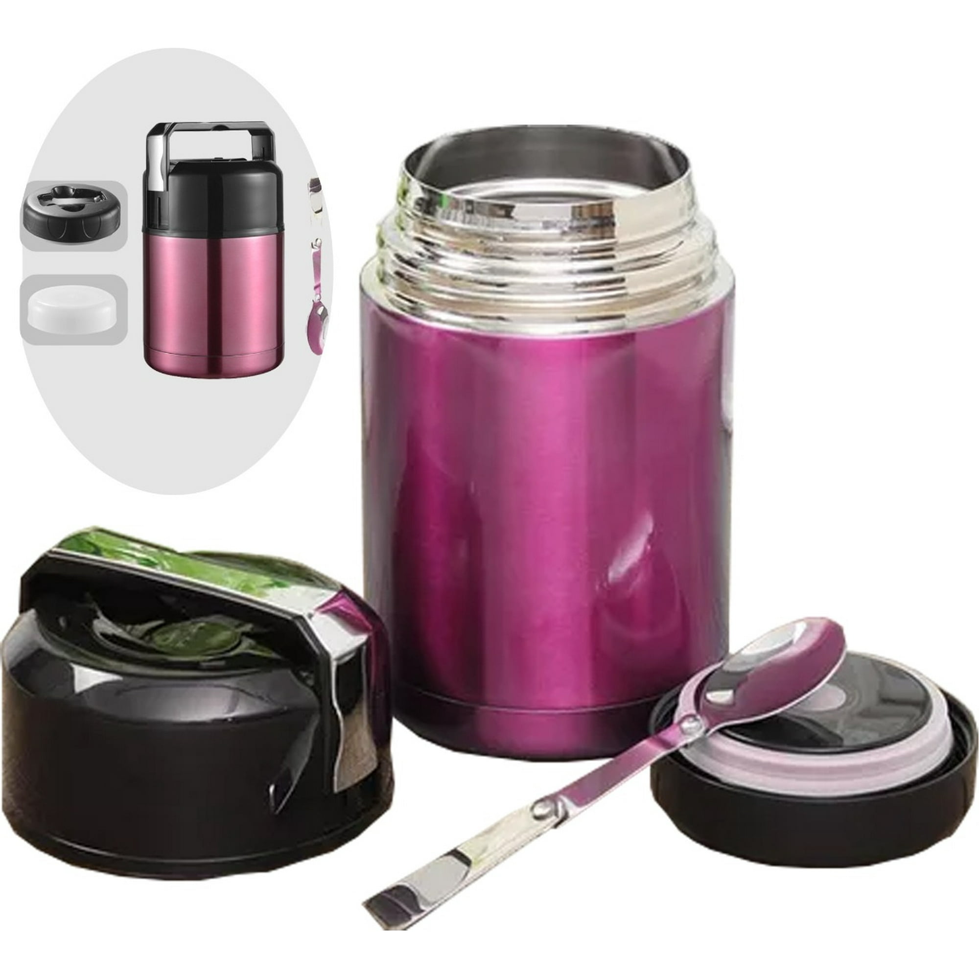 Termo De Comida Acero Inoxidable De 800 Ml + Cuchara
