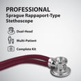 thumbnail image 2 of Sterling Series Sprague Rappaport-Type Stethoscope, Burgundy, Boxed, 2 of 10