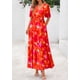 thumbnail image 5 of Vestido PRETTYGARDEN Verano 2025 Boho Floral Cuello en V M, 5 of 7