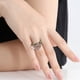 thumbnail image 5 of " Impresionante Deslumbrante Flor Goteo Abierto Anillo de Oro para Mujeres Joyería Elegante ", 5 of 6
